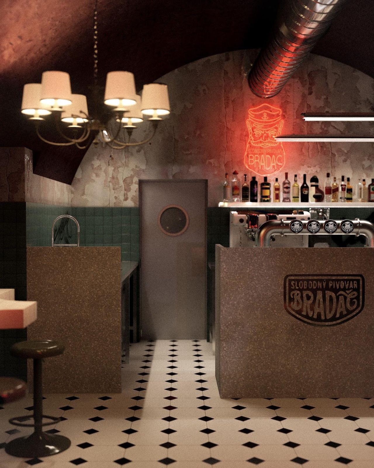 L.A.B. – Burger bar | interiér PORA – 8